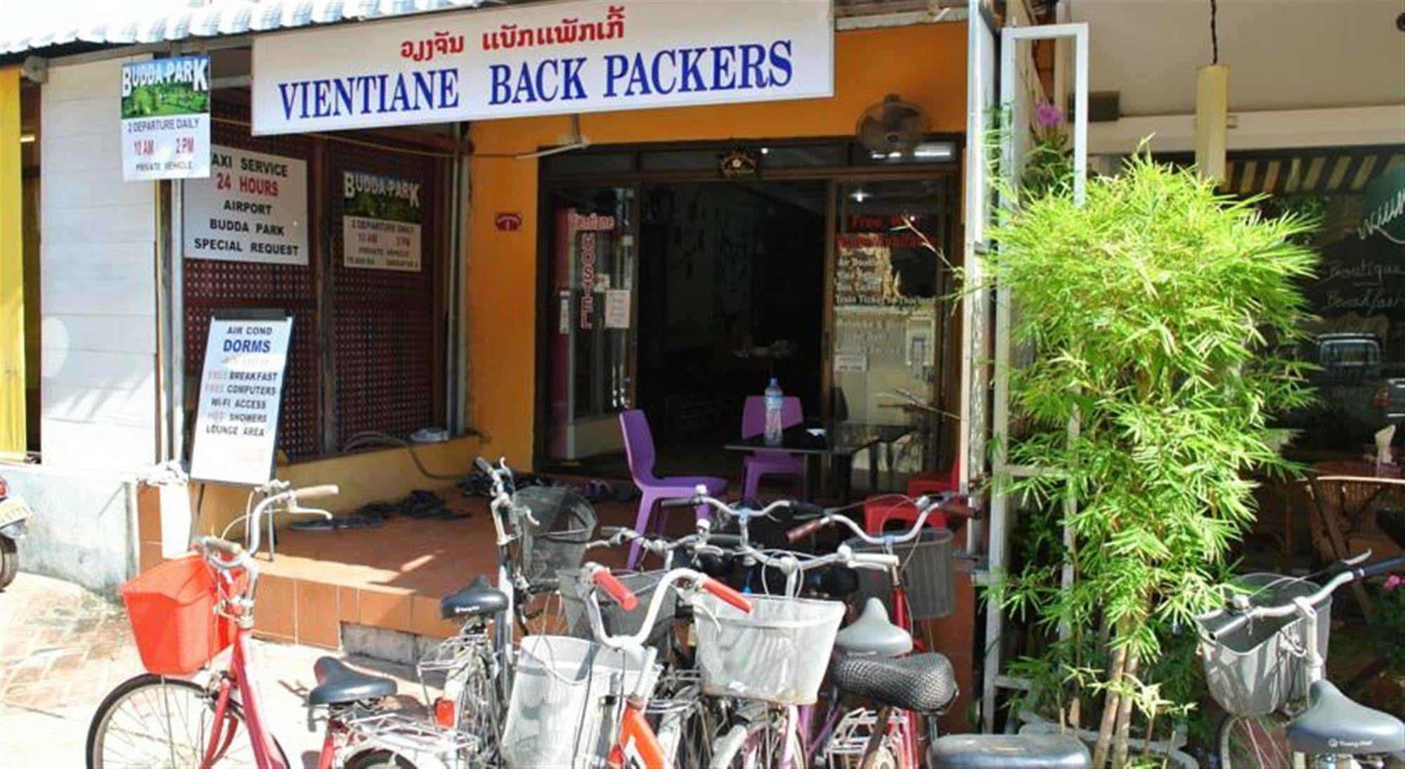 Vientiane Backpackers Hostel Bagian luar foto